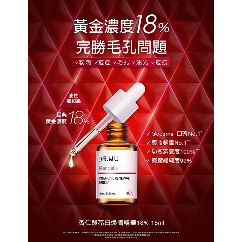 ドクターウー 杏仁酸セラム DR.WU 30ml×2本 台湾コスメ 最安値クラス