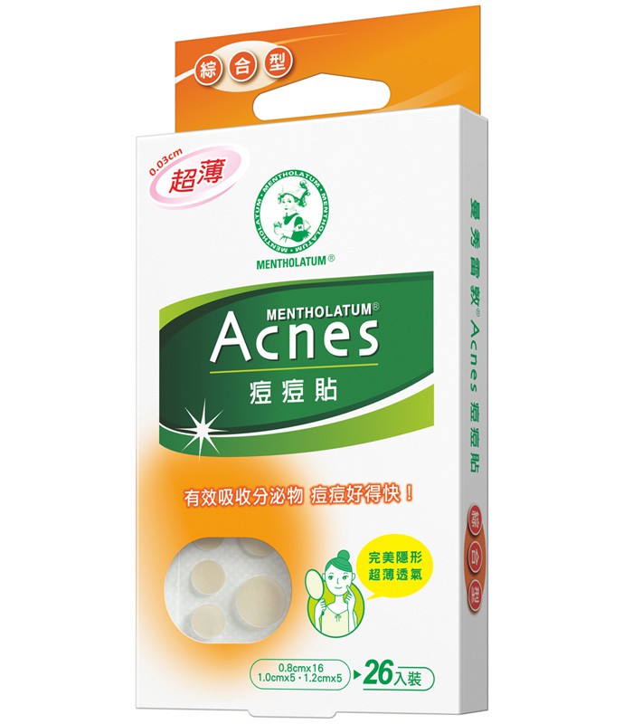 MENTHOLATUM 曼秀雷敦 - Acnes痘痘貼 - 綜合型 - 26入